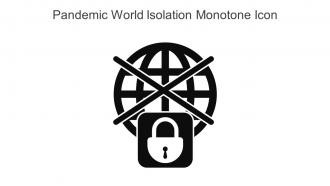 Pandemic World Isolation Monotone Icon In Powerpoint Pptx Png And Editable Eps Format