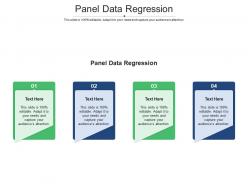 Panel data regression ppt powerpoint presentation icon picture cpb