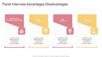 Panel Interview Advantages Disadvantages In Powerpoint And Google Slides Cpb