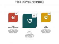 Panel interview advantages ppt powerpoint presentation portfolio background designs cpb