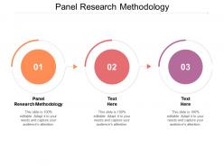 Panel research methodology ppt powerpoint presentation file ideas cpb
