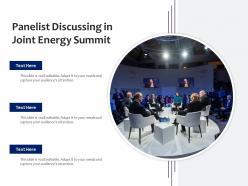 Panelist Discussing In Joint Energy Summit
