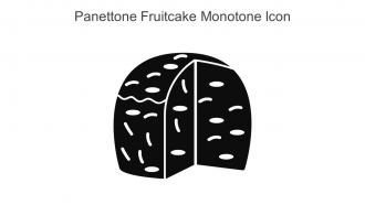 Panettone Fruitcake Monotone Icon In Powerpoint Pptx Png And Editable Eps Format