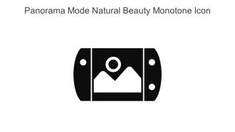 Panorama Mode Natural Beauty Monotone Icon In Powerpoint Pptx Png And Editable Eps Format