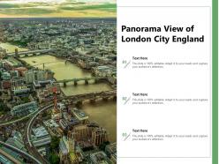 Panorama view of london city england