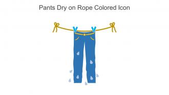 Pants Dry On Rope Colored Icon In Powerpoint Pptx Png And Editable Eps Format