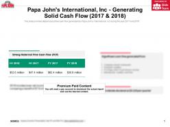 Papa johns international inc generating solid cash flow 2017-2018
