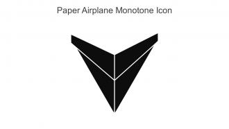 Paper Airplane Monotone Icon In Powerpoint Pptx Png And Editable Eps Format