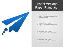 Paper airplane paper plane icon