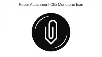 Paper Attachment Clip Monotone Icon In Powerpoint Pptx Png And Editable Eps Format