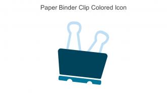 Paper Binder Clip Colored Icon In Powerpoint Pptx Png And Editable Eps Format