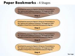 Paper bookmarks 4 stages 22