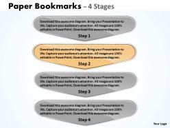 Paper bookmarks 4 stages 22