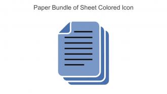 Paper Bundle Of Sheet Colored Icon In Powerpoint Pptx Png And Editable Eps Format