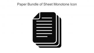 Paper Bundle Of Sheet Monotone Icon In Powerpoint Pptx Png And Editable Eps Format