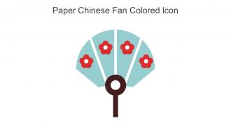 Paper Chinese Fan Colored Icon In Powerpoint Pptx Png And Editable Eps Format