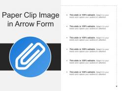 Paper clip image in arrow form