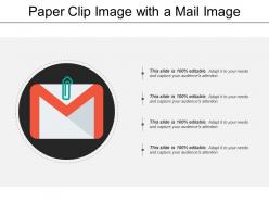 Paper clip image with a mail image