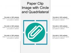 Paper clip image with circle and quadrilateral