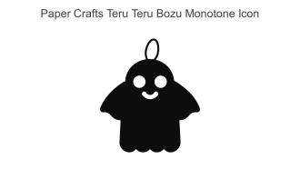Paper Crafts Teru Teru Bozu Monotone Icon In Powerpoint Pptx Png And Editable Eps Format