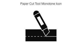 Paper Cut Tool Monotone Icon In Powerpoint Pptx Png And Editable Eps Format