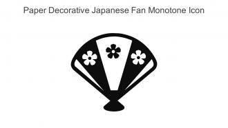 Paper Decorative Japanese Fan Monotone Icon In Powerpoint Pptx Png And Editable Eps Format