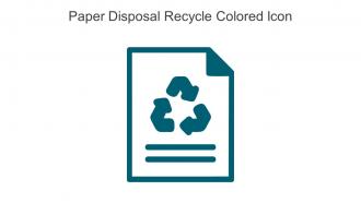 Paper Disposal Recycle Colored Icon In Powerpoint Pptx Png And Editable Eps Format