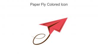 Paper Fly Colored Icon In Powerpoint Pptx Png And Editable Eps Format