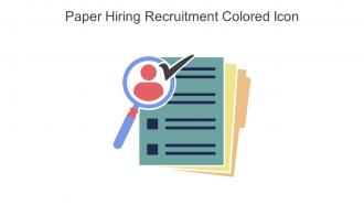 Paper Hiring Recruitment Colored Icon In Powerpoint Pptx Png And Editable Eps Format