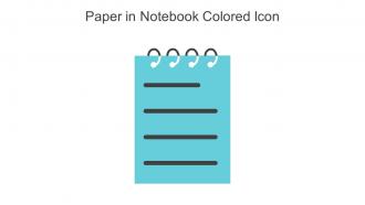Paper In Notebook Colored Icon In Powerpoint Pptx Png And Editable Eps Format