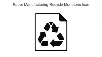Paper Manufacturing Recycle Monotone Icon In Powerpoint Pptx Png And Editable Eps Format