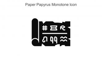 Paper Papyrus Monotone Icon In Powerpoint Pptx Png And Editable Eps Format