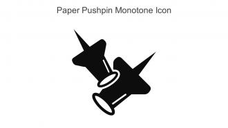 Paper Pushpin Monotone Icon in powerpoint pptx png and editable eps format