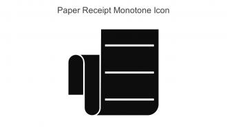 Paper Receipt Monotone Icon In Powerpoint Pptx Png And Editable Eps Format