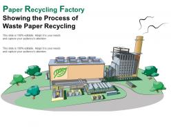 Paper recycling factory showing the process of waste paper recycling