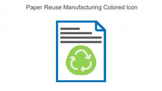 Paper Reuse Manufacturing Colored Icon In Powerpoint Pptx Png And Editable Eps Format