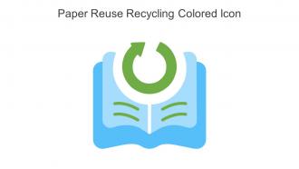 Paper Reuse Recycling Colored Icon In Powerpoint Pptx Png And Editable Eps Format