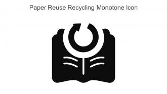 Paper Reuse Recycling Monotone Icon In Powerpoint Pptx Png And Editable Eps Format