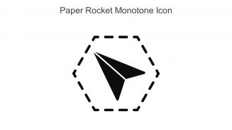 Paper Rocket Monotone Icon In Powerpoint Pptx Png And Editable Eps Format