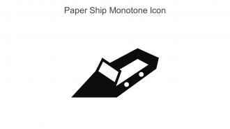 Paper Ship Monotone Icon In Powerpoint Pptx Png And Editable Eps Format