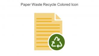 Paper Waste Recycle Colored Icon In Powerpoint Pptx Png And Editable Eps Format