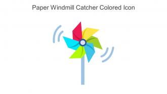 Paper Windmill Catcher Colored Icon In Powerpoint Pptx Png And Editable Eps Format