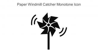 Paper Windmill Catcher Monotone Icon In Powerpoint Pptx Png And Editable Eps Format