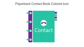 Paperback Contact Book Colored Icon In Powerpoint Pptx Png And Editable Eps Format