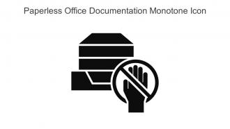 Paperless Office Documentation Monotone Icon In Powerpoint Pptx Png And Editable Eps Format