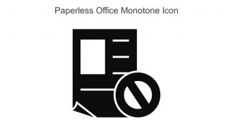 Paperless Office Monotone Icon In Powerpoint Pptx Png And Editable Eps Format