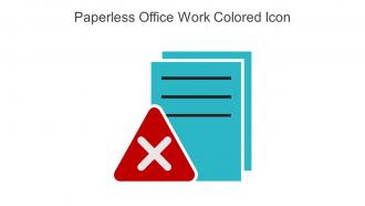 Paperless Office Work Colored Icon In Powerpoint Pptx Png And Editable Eps Format