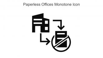 Paperless Offices Monotone Icon In Powerpoint Pptx Png And Editable Eps Format
