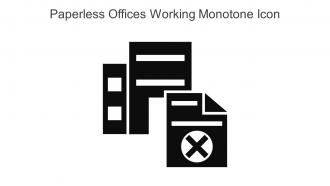 Paperless Offices Working Monotone Icon In Powerpoint Pptx Png And Editable Eps Format