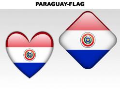 Paraguay country powerpoint flags